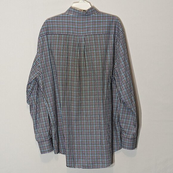 Men's "Peter Millar" Multi Colored Checked Long Sleeve Button Shirt; Size XL - Picture 2 of 4